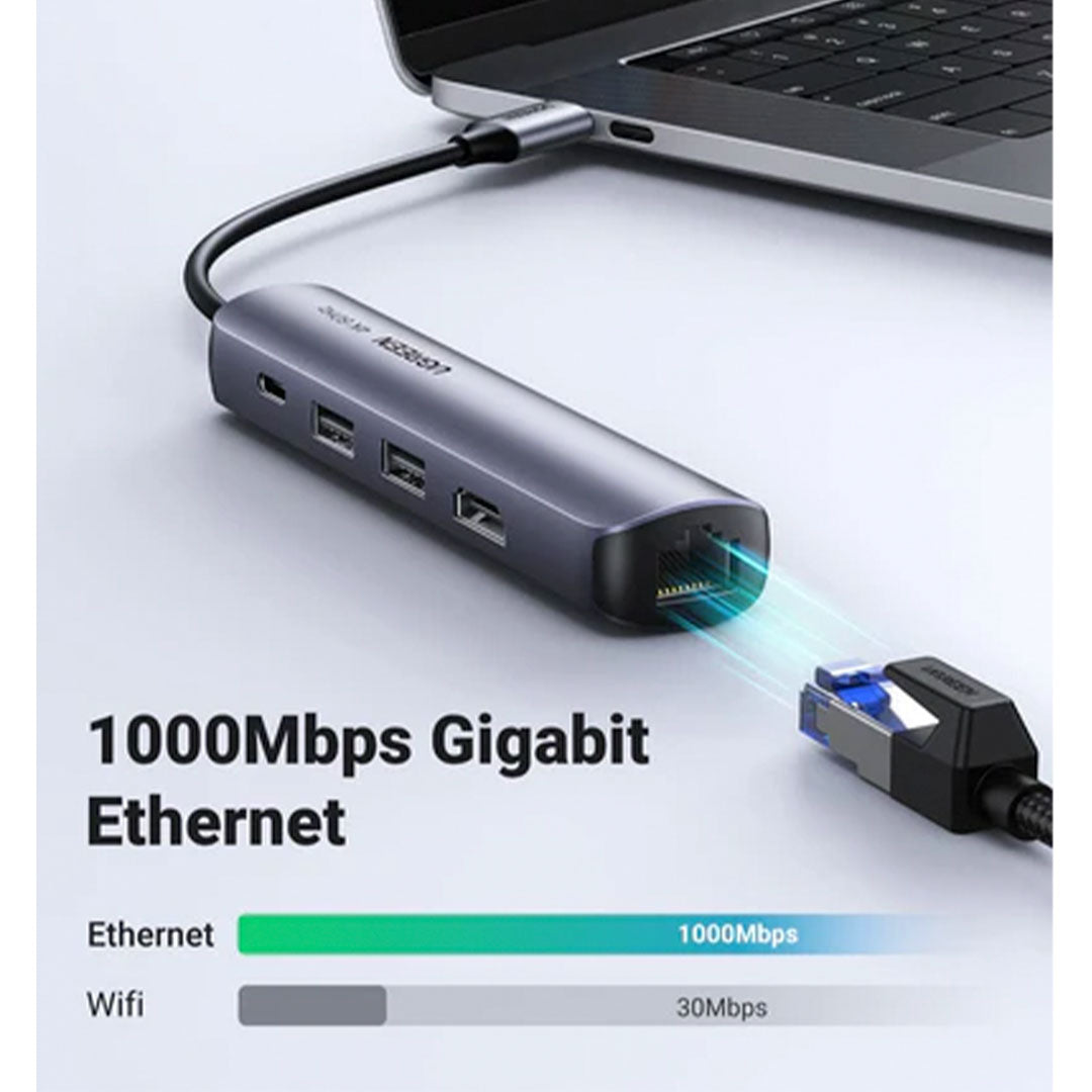 UGREEN CM418 10919 Adaptador HUB USB-C 5 en 1