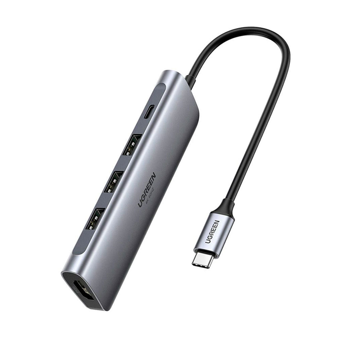 UGREEN CM136 70495 Adaptador HUB USB-C a HDMI USB 5 en 1