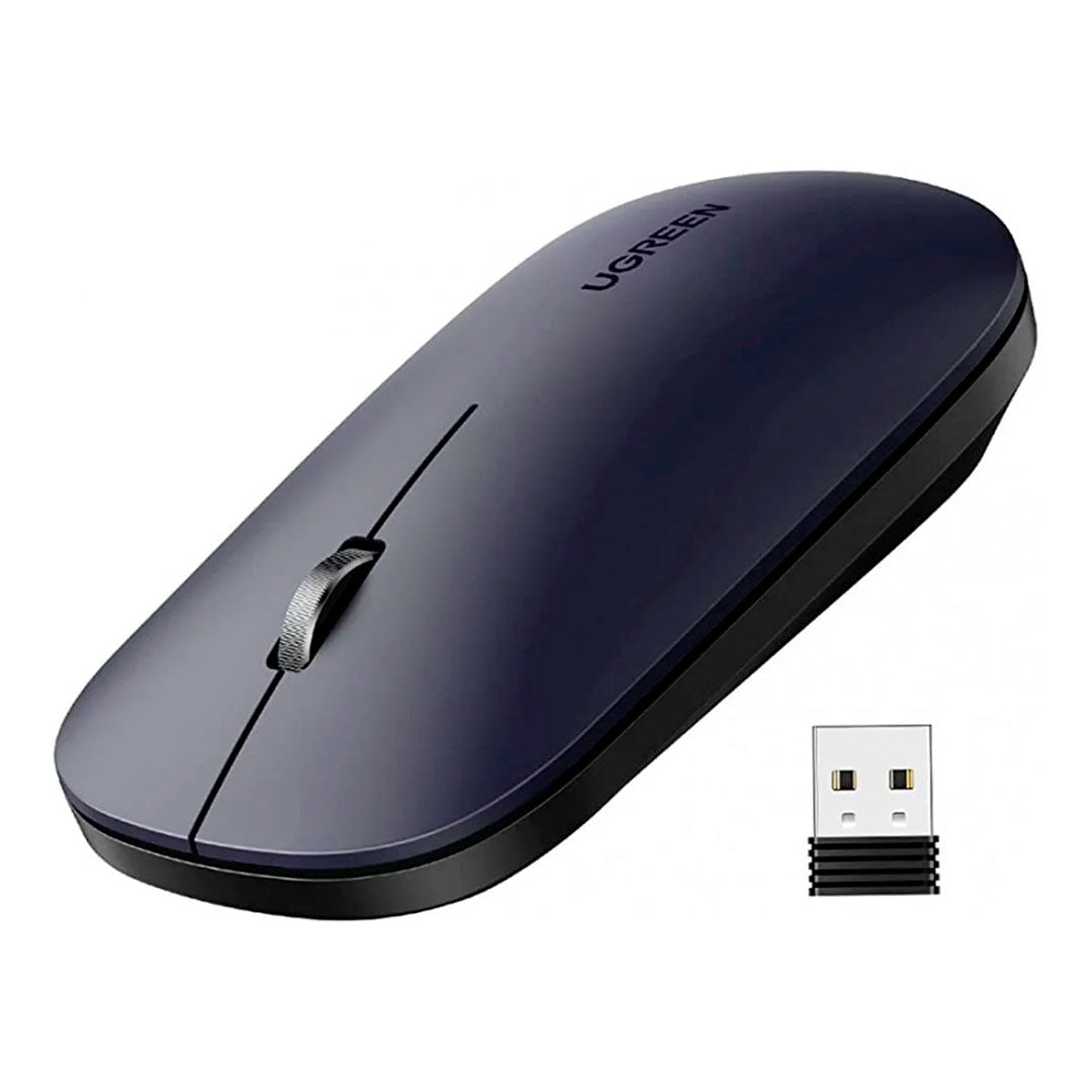 UGREEN MU001 90372 Mouse Inalámbrico 2.4Ghz Ergonómico Negro