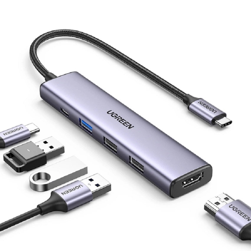 UGREEN CM478 15495 Adaptador HUB USB-C a HDMI 5 en 1