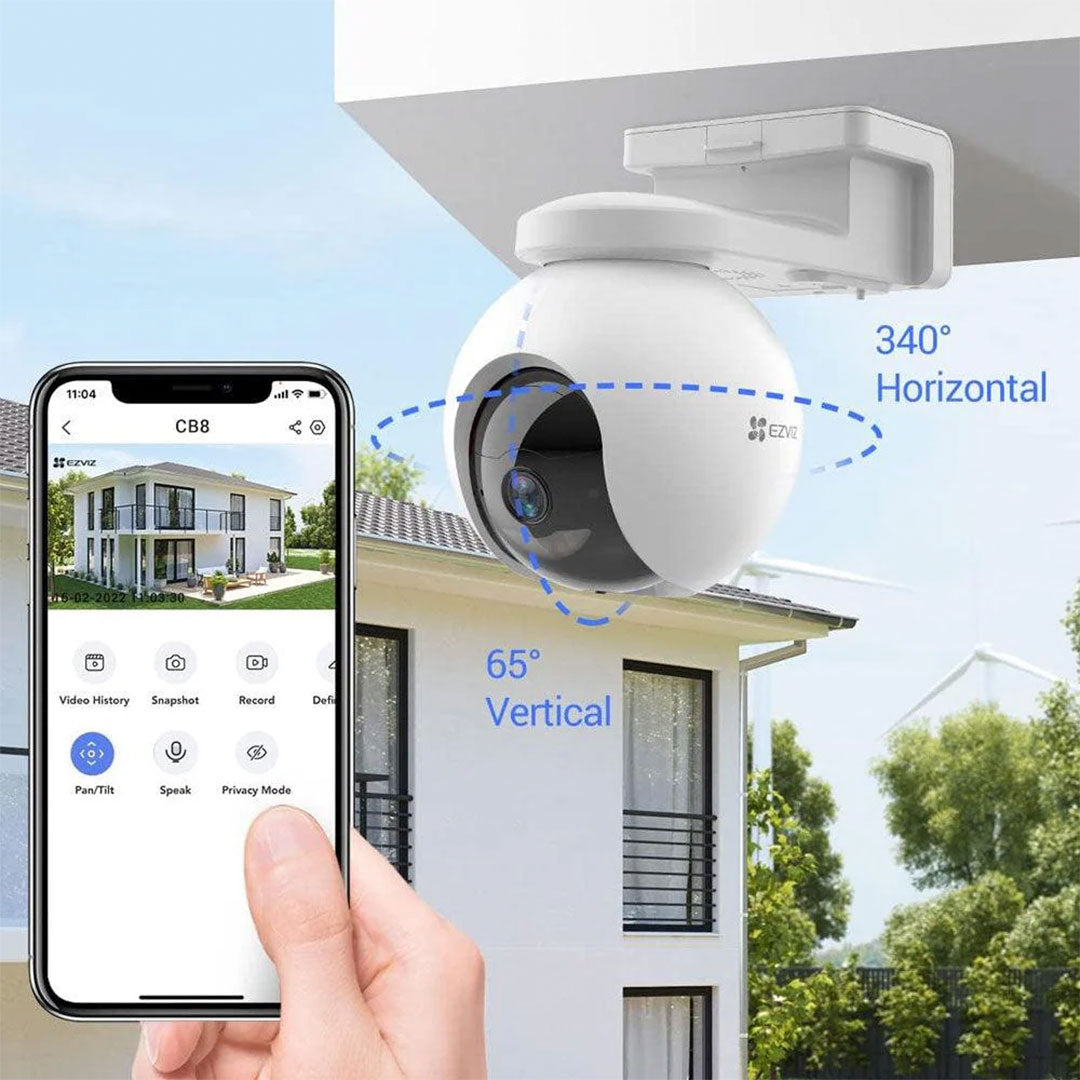 EZVIZ CB8 4K Cámara de seguridad WIFI 8MP Con Panel Solar
