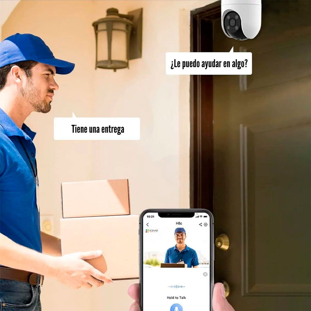 EZVIZ H8C PoE 2K Cámara de Seguridad WIFI 3MP Exterior Alexa