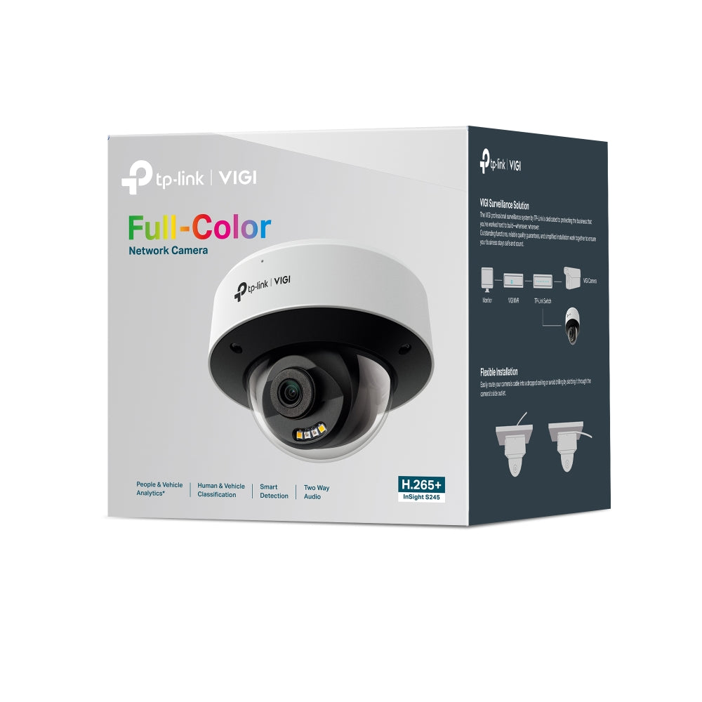 TP-LINK VIGI InSight S245 2.8mm Cámara de Red Domo Full Color 4 MP