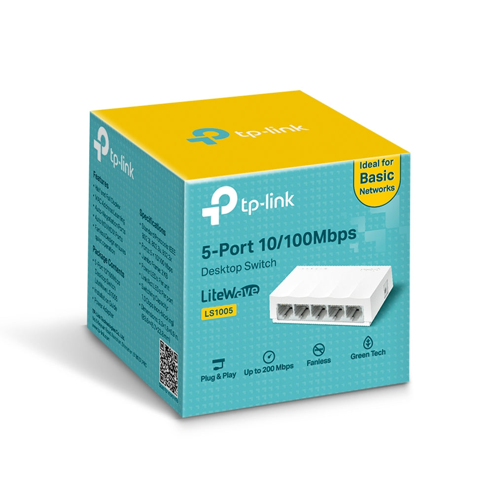 TP-LINK LS1005 Switch 5 Puertos 10/100Mbps