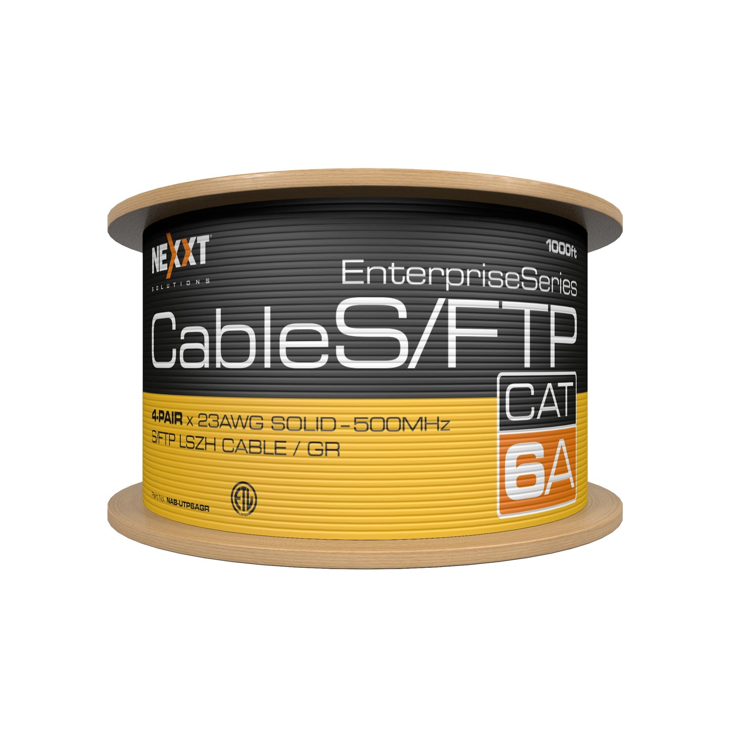 NEXXT SOLUTIONS NAB-UTP6AGR Cable en Bobina Cat6A S/FTP Gris 305Mts