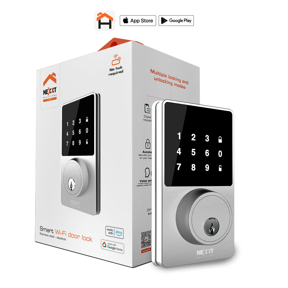 NEXXT SOLUTIONS NHS-D100 Cerradura Inteligente WIFI Contraseña y Llave Alexa