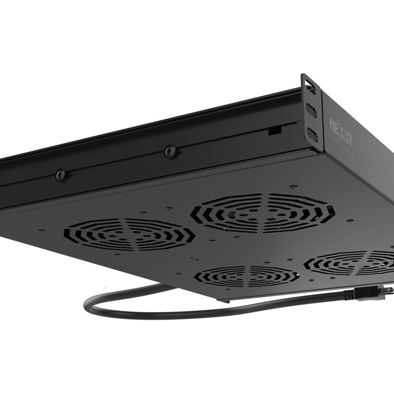 NEXXT SOLUTIONS NPF-121U4TB Bandeja 4 Ventiladores para Montaje en Bastidor de 110-220VCA