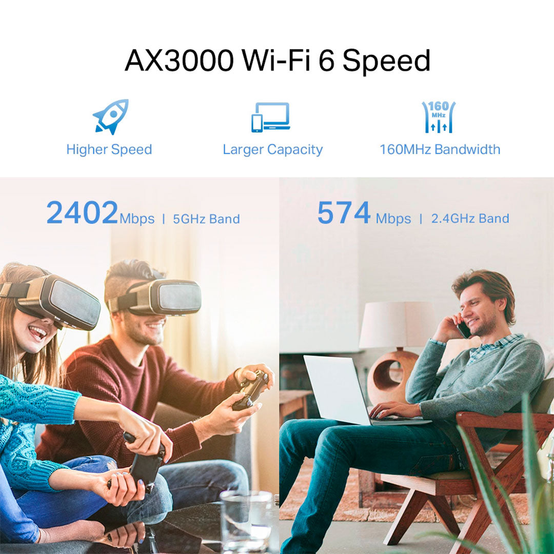 TP-LINK RE705X Repetidor de Señal WiFi6 AX3000 Doble Banda