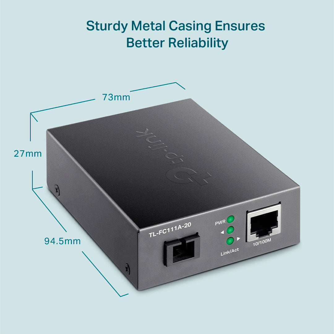 TP-LINK FC111A-20 Convertidor de medios WDM a 10/100 Mbps