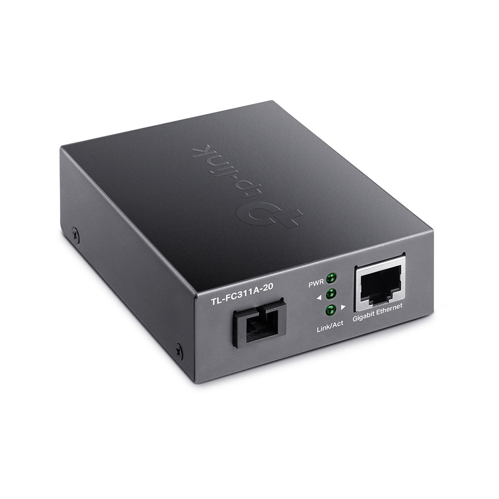 TP-LINK FC311A-20 Media Converter Monomodo Omada Gigabit SC 20Km