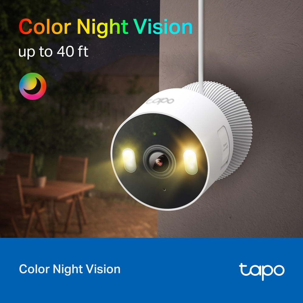 TP-LINK Tapo C113 Cámara de seguridad, para el hogar, con Wi-Fi, para interiores, y exteriores