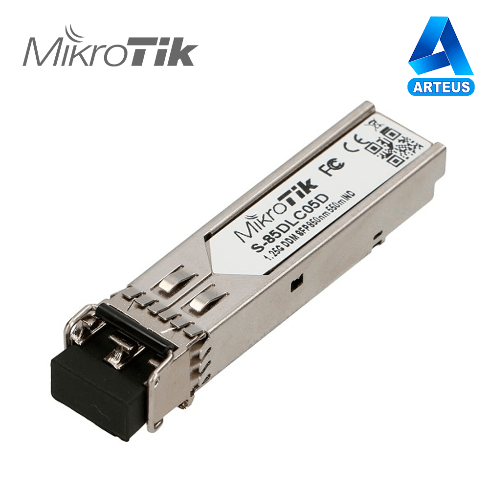 MIKROTIK S-85DLC05D - Modulo Transceiver SFP 1.25G MULTIMODO 550 METROS 850nm - ARTEUS