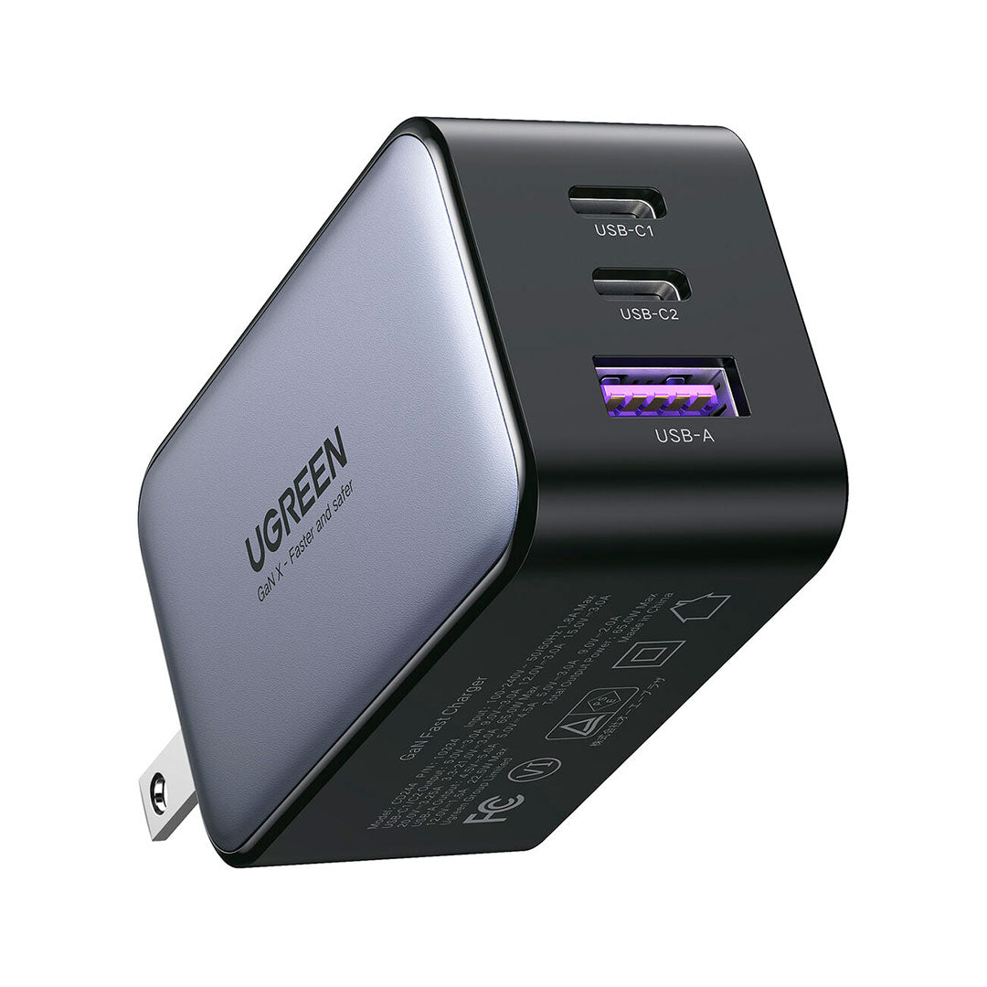 UGREEN CD244 10334 Nexode Cargador GAN 2USB-C 1USB-A 65W