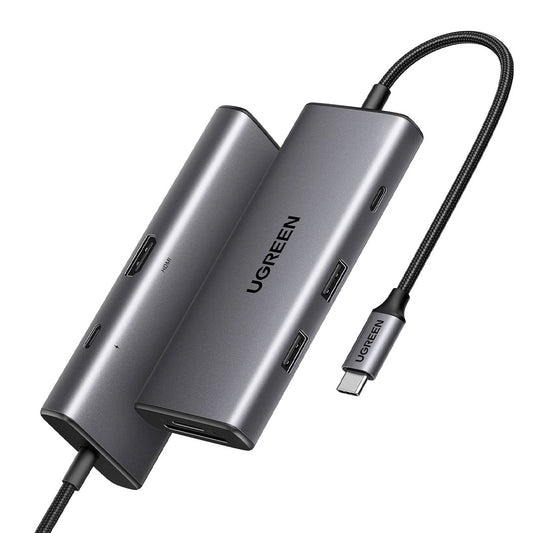 UGREEN CM498 15531 Adaptador HUB USB-C 7 en 1 USB-A USB-C SD TF PD