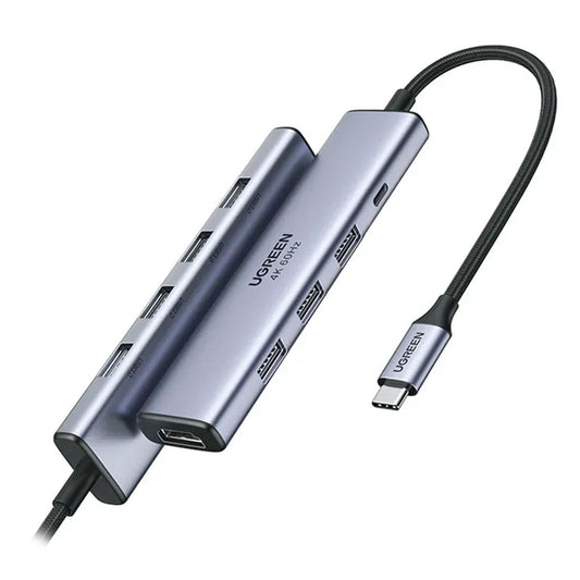 UGREEN CM511 15597 Adaptador HUB 5 en 1 de USB-C a HDMI USB-A PD