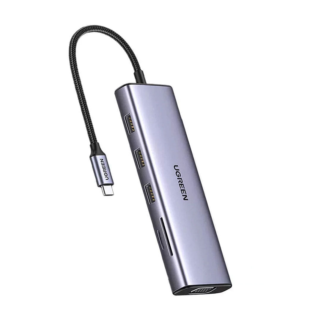 UGREEN CM498 15600 Adaptador HUB 9 en 1 USB-C a HDMI/VGA