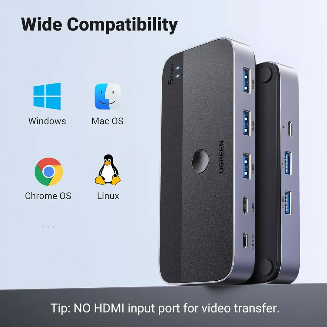 UGREEN CM662 15705 Switch USB 3.0 2Pc´s 4 salidas