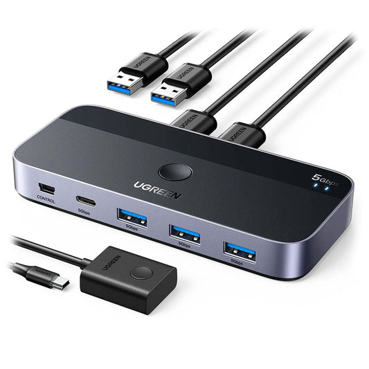UGREEN CM662 15705 Switch USB 3.0 2Pc´s 4 salidas