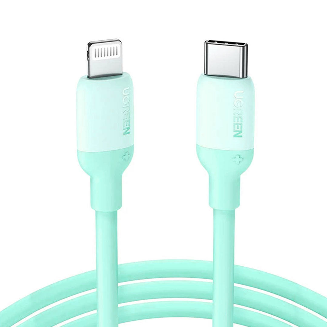 UGREEN US387 20308 Cable de Datos de Carga USB-C Lightning 3A Verde