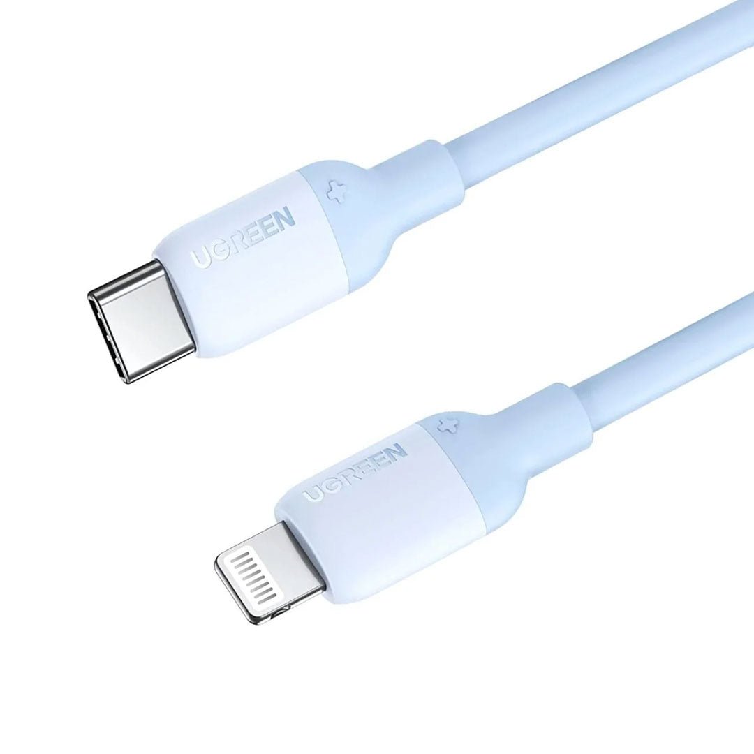 UGREEN US387 20313 Cable de Datos de Carga USB-C Lightning 3A Azul