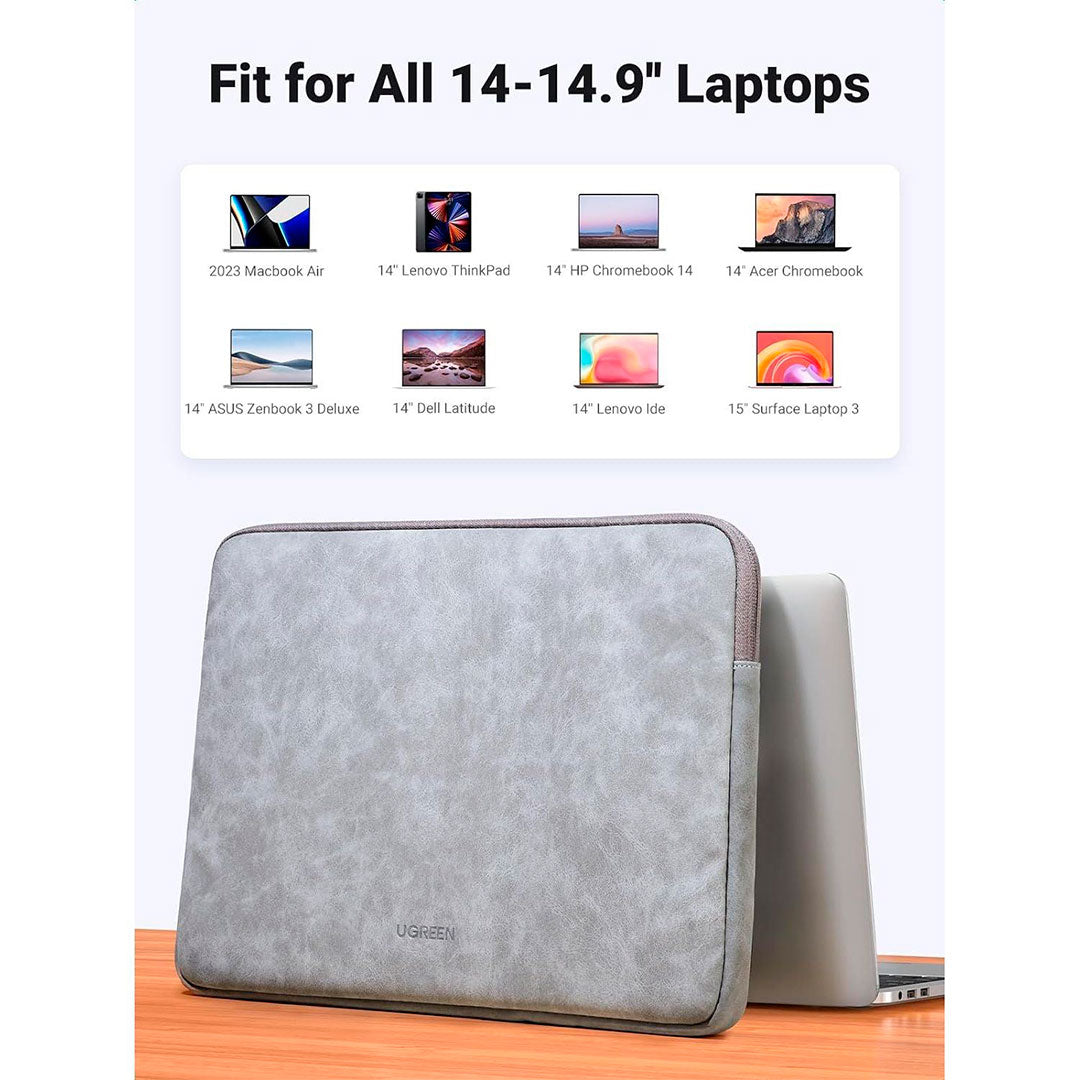 UGREEN LP187 60985 Maletín para Laptop 13"-13.9" Gris