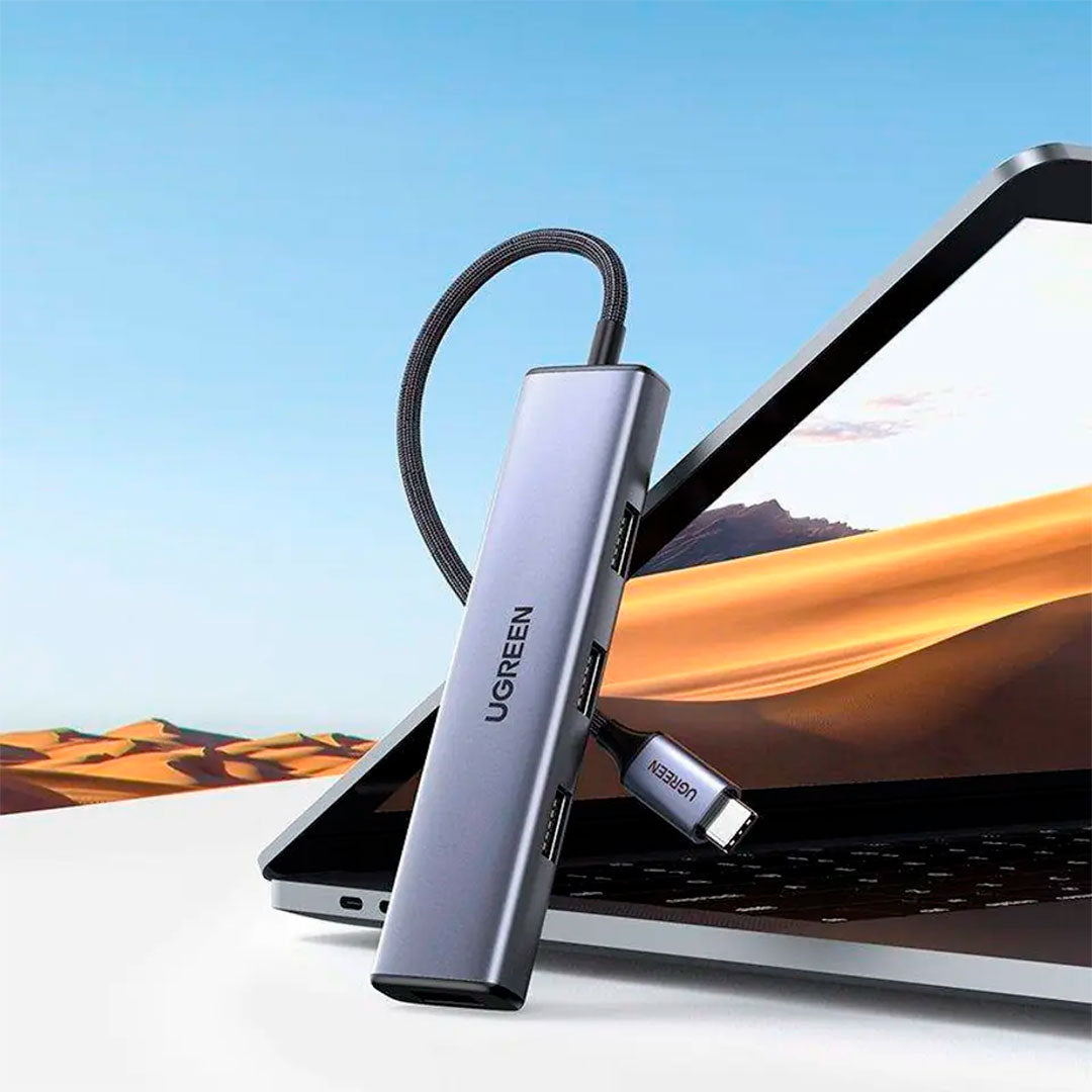 UGREEN CM473 20841 Adaptador HUB 4 Puertos USB-C 3.0 a USB-A