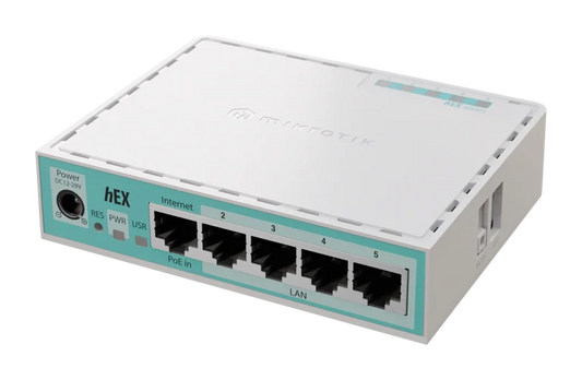 MIKROTIK HEX REFRESH Router 5 Puertos Gigabit Ethernet