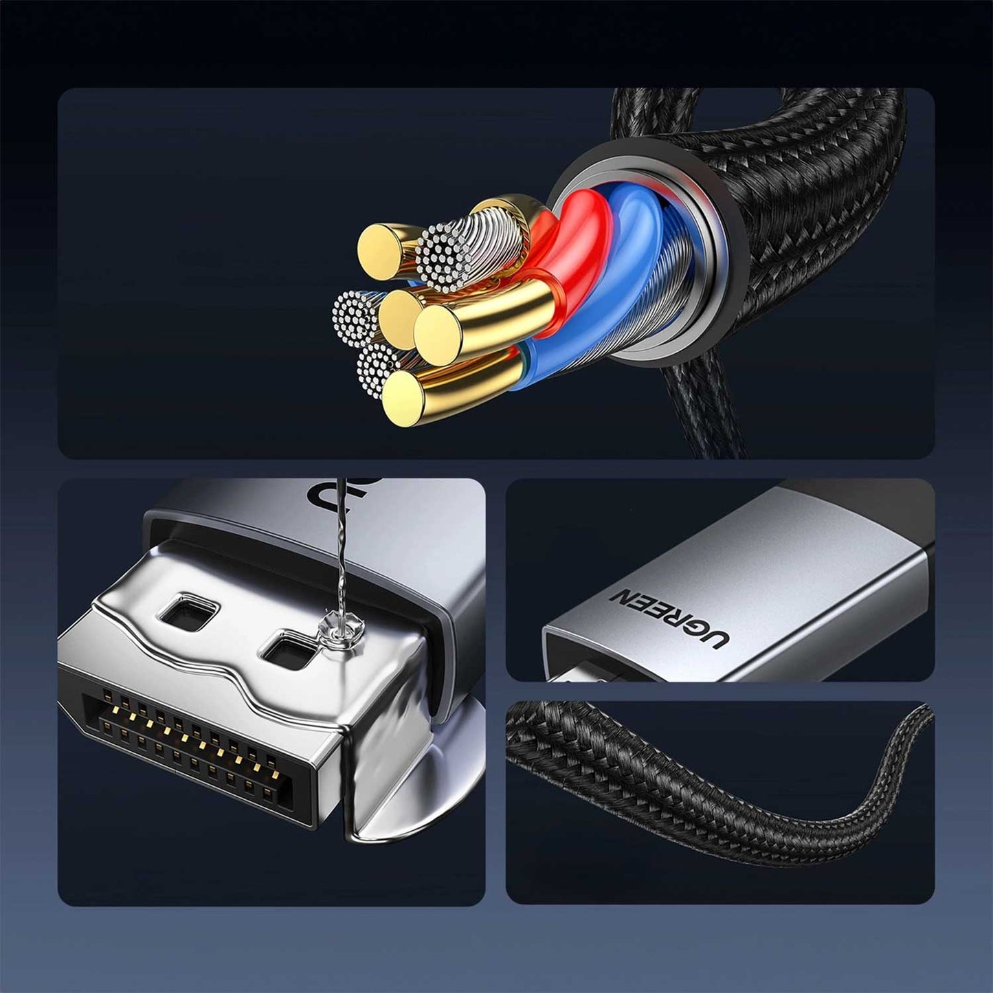 UGREEN DP119 25491 Cable DisplayPort a HDMI 4K 3m