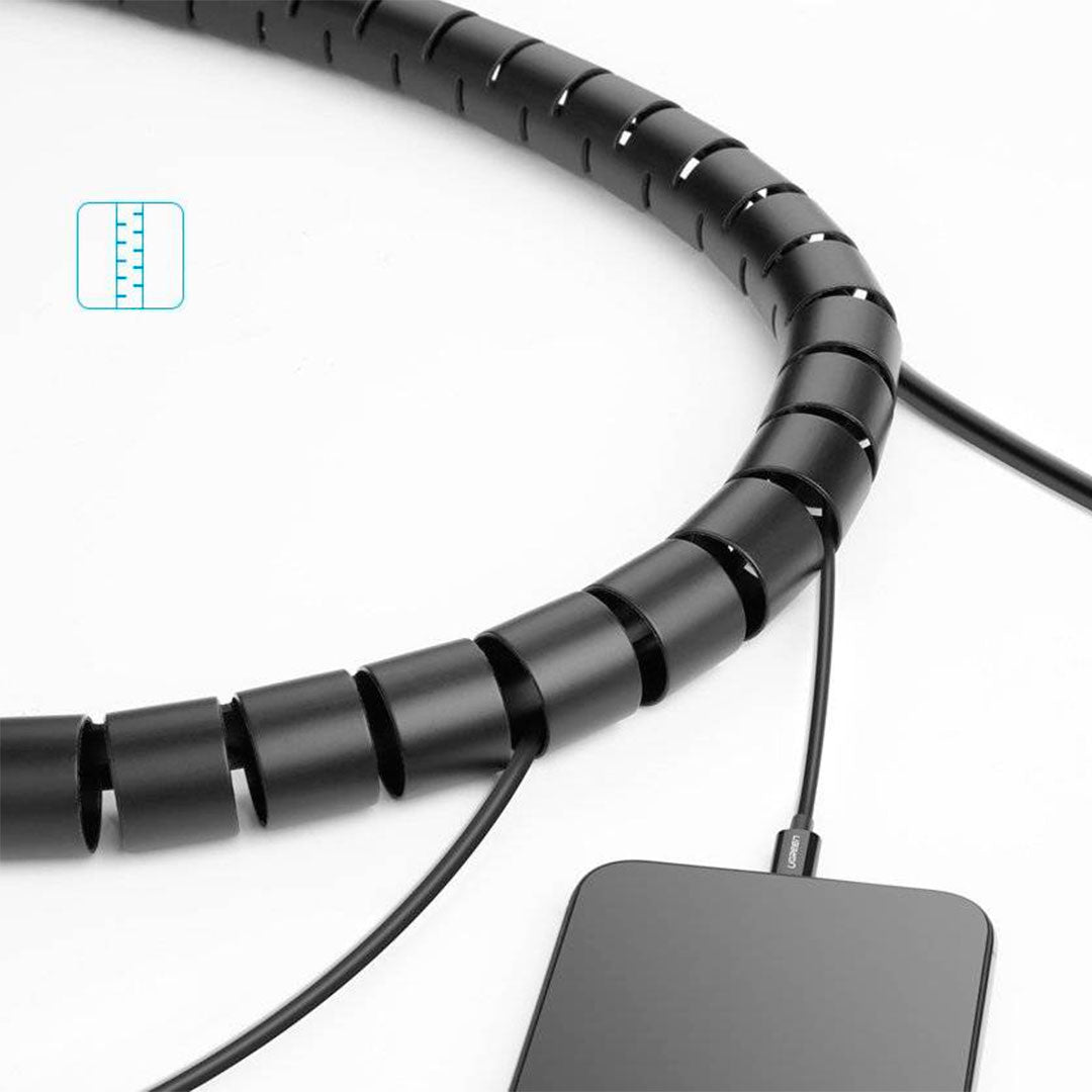 UGREEN LP121 30818 Protector y Organizador de Cables 1.5m Negro