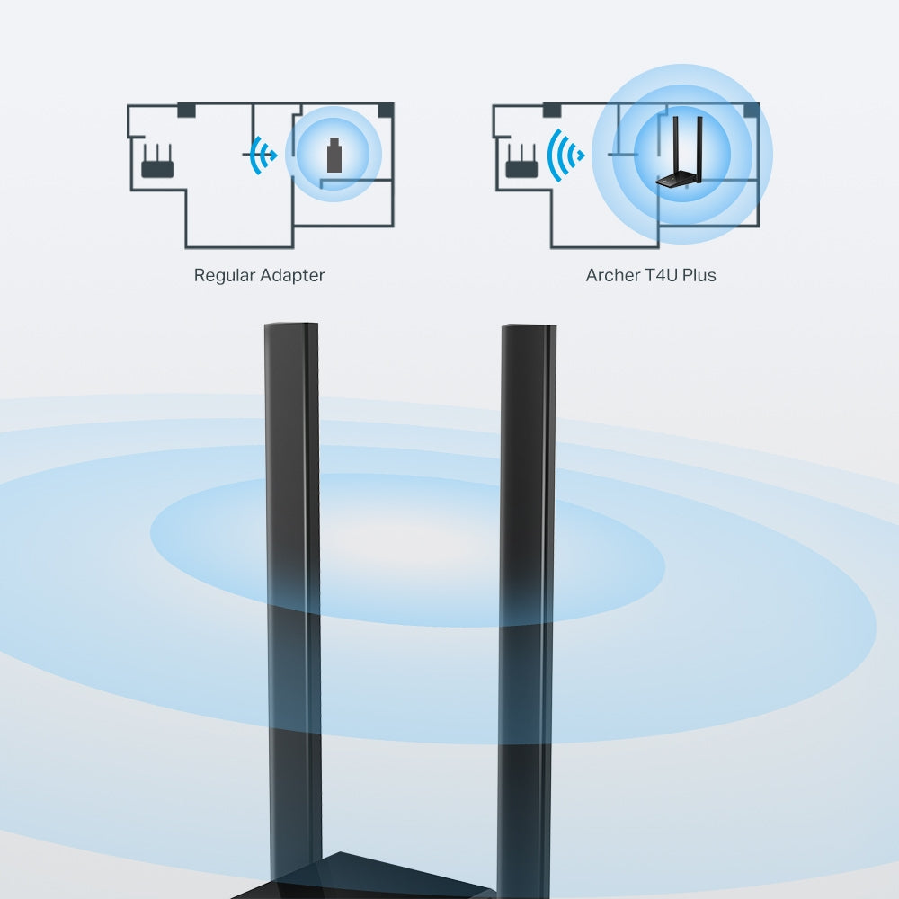 TP-LINK ARCHER T4U Plus Adaptador USB Inalámbrico AC1300 Doble Banda