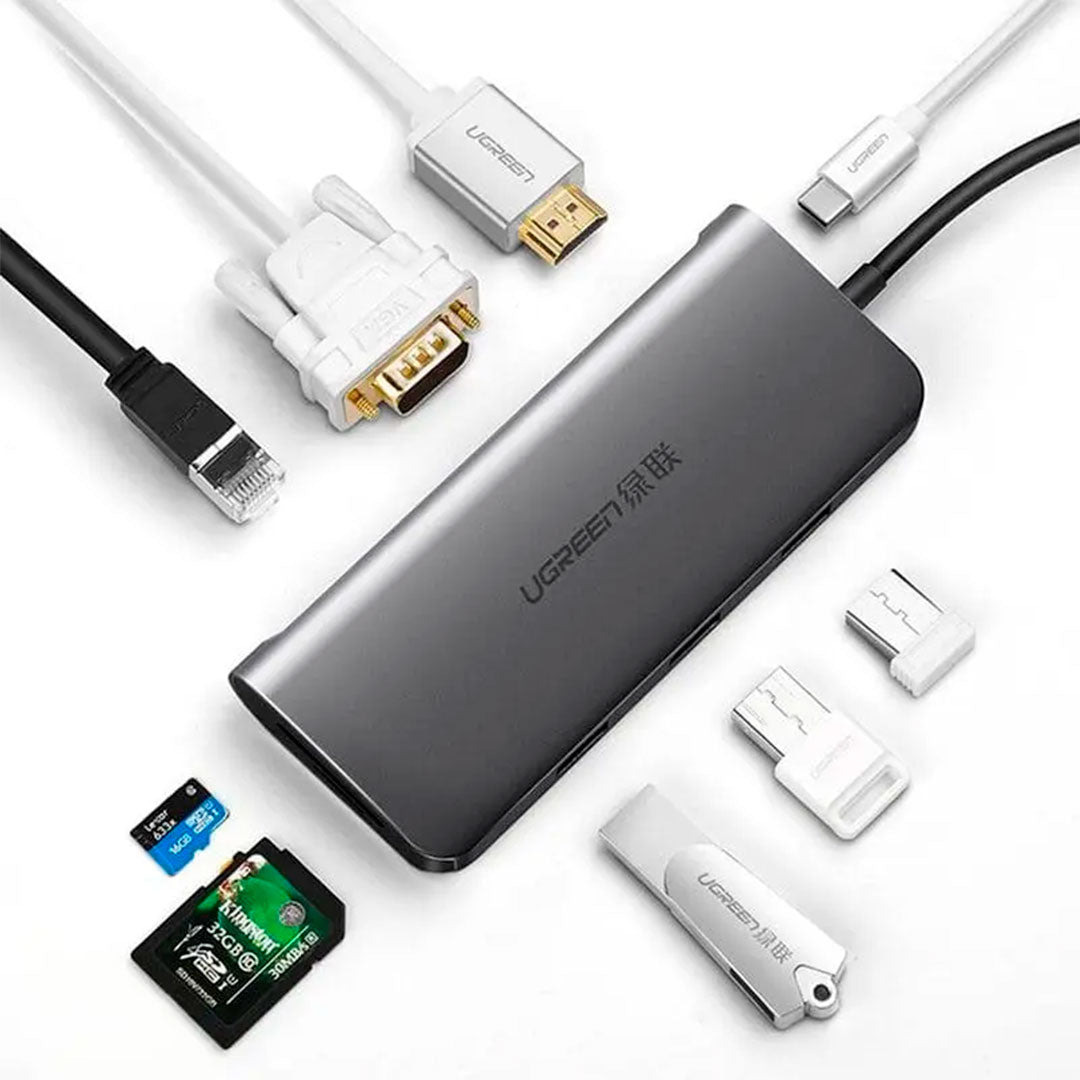 UGREEN CM179 40873 Adaptador HUB Multifunción USB-C 10 en 1 4K