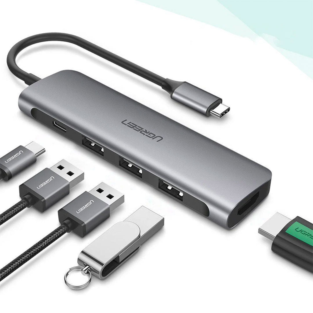 UGREEN CM136 50209 Adaptador HUB USB-C a HDMI 3USB 3.0