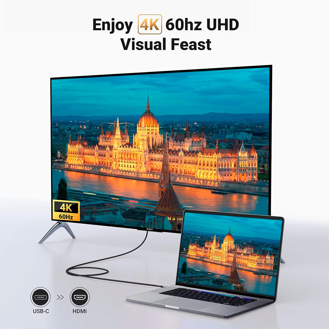 UGREEN MM142 50570 Cable HDMI USB-C 4K 60Hz 1.5m