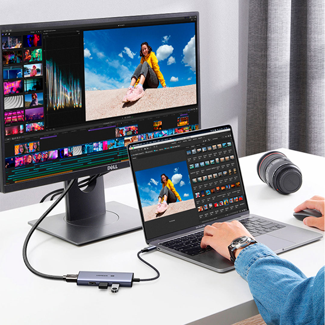 UGREEN CM500 50629 Adaptador HUB 4 en 1 USB-C 3.1 a 3USB 3.0 HDMI 8K