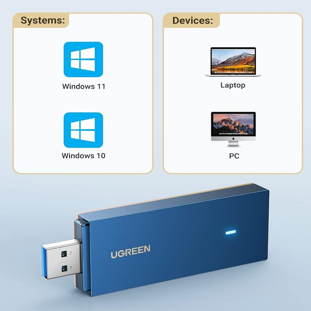 UGREEN CM499 90340 Adaptador USB WiFi6 AX1800