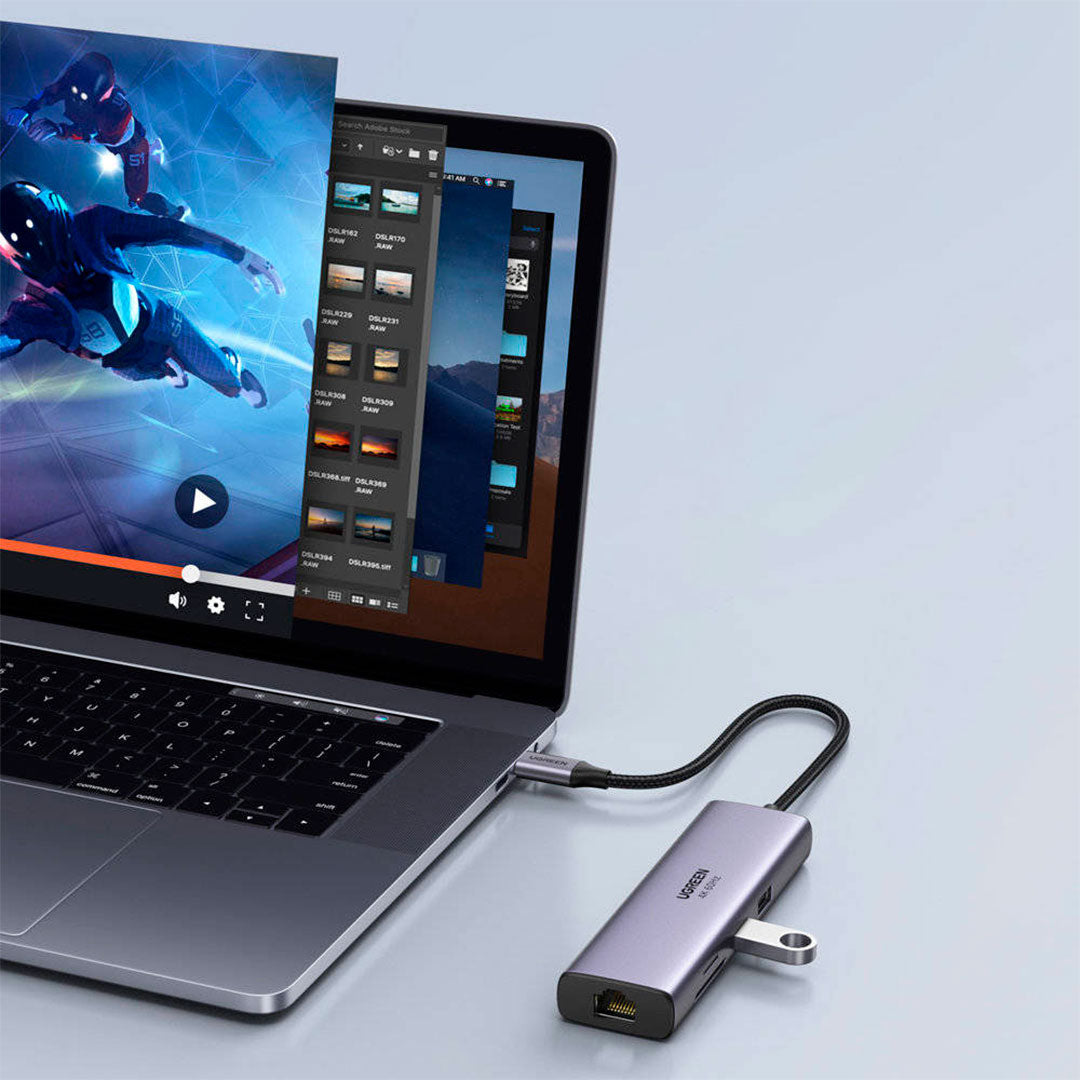 UGREEN CM512 60515 Adaptador HUB 7 en 1 USB-C a HDMI 4K