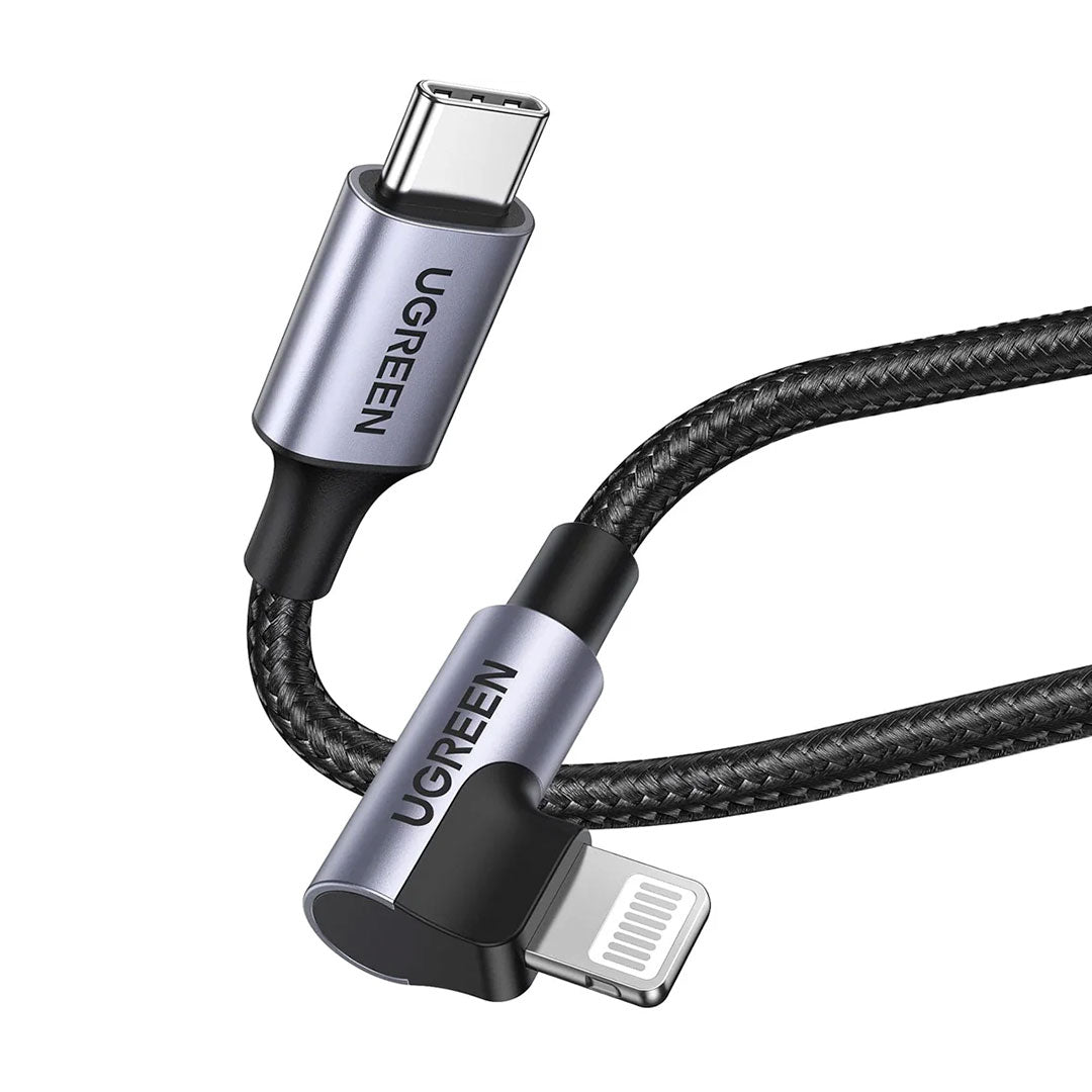 UGREEN US305 60763 Cable USB-C a Lightning 90º MFI 1m