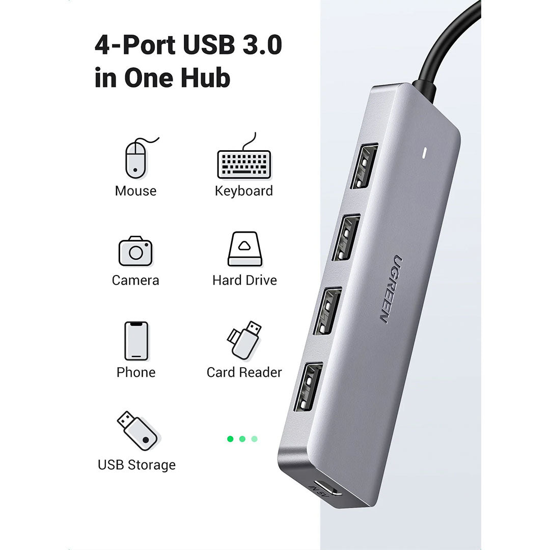 UGREEN CM219 70336 Adaptador HUB 4USB 3.0