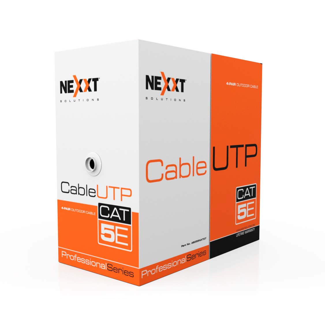 NEXXT SOLUTIONS AB355NXT07 Cable en Bobina Cat5E U/UTP CMX 24AWG Negro