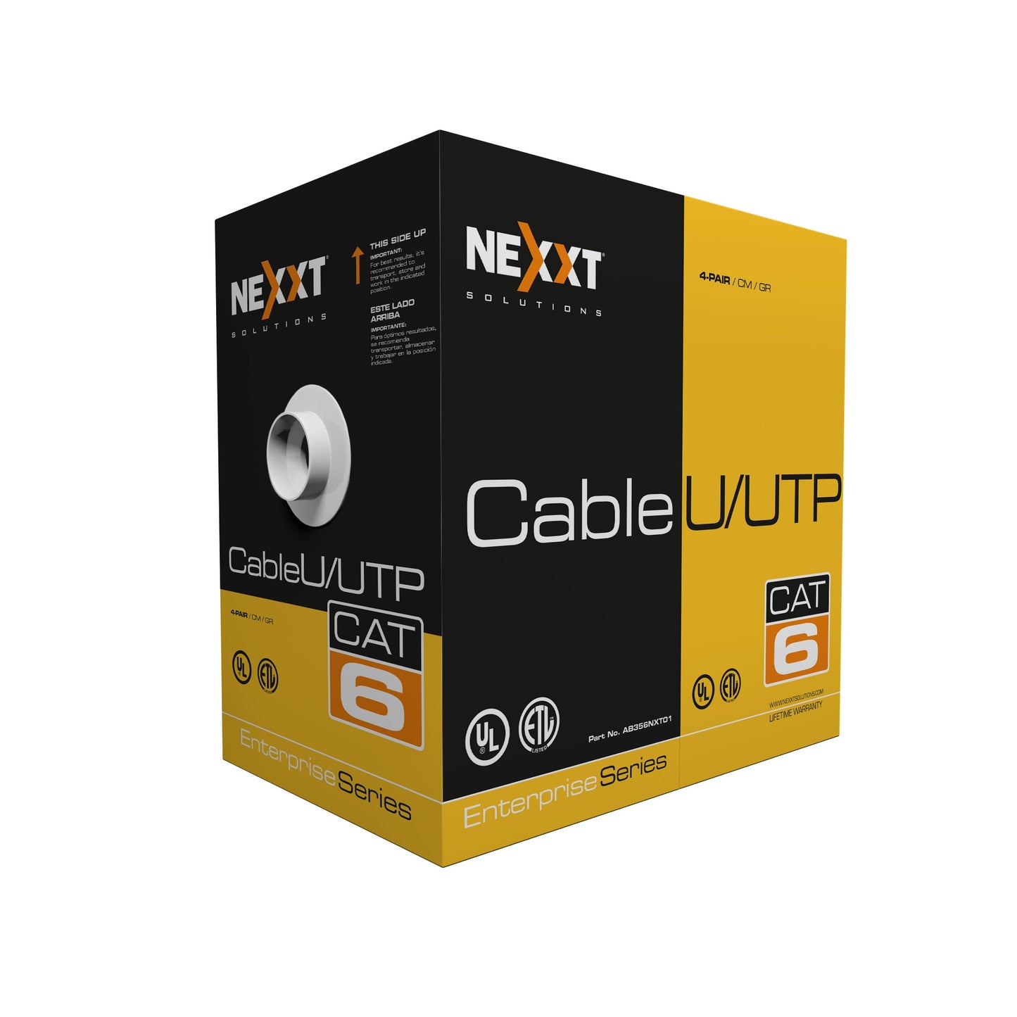 NEXXT SOLUTIONS AB356NXT01 Cable en Bobina U/UTP CM 23AWG
