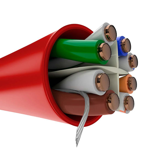 NEXXT SOLUTIONS AB356NXT03 Cable en Bobina U/UTP CM 23AWG Rojo