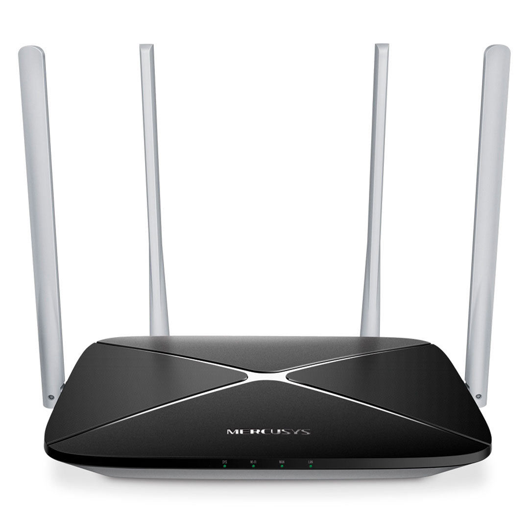 MERCUSYS AC12 Router Inalámbrico Doble Banda AC1200 1,2Gbps MU-MIMO Bidireccional