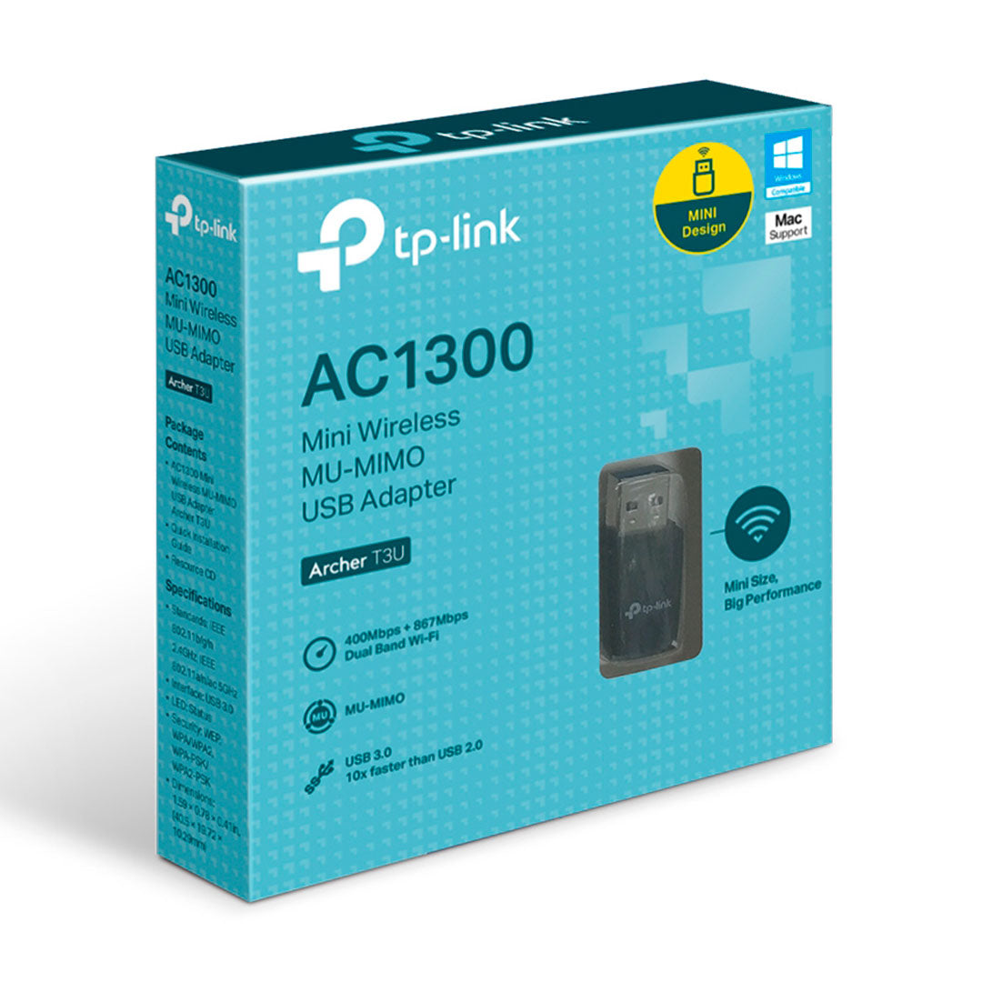 TP-LINK ARCHER T3U Mini Adaptador USB WiFi5 AC1300 Doble Banda