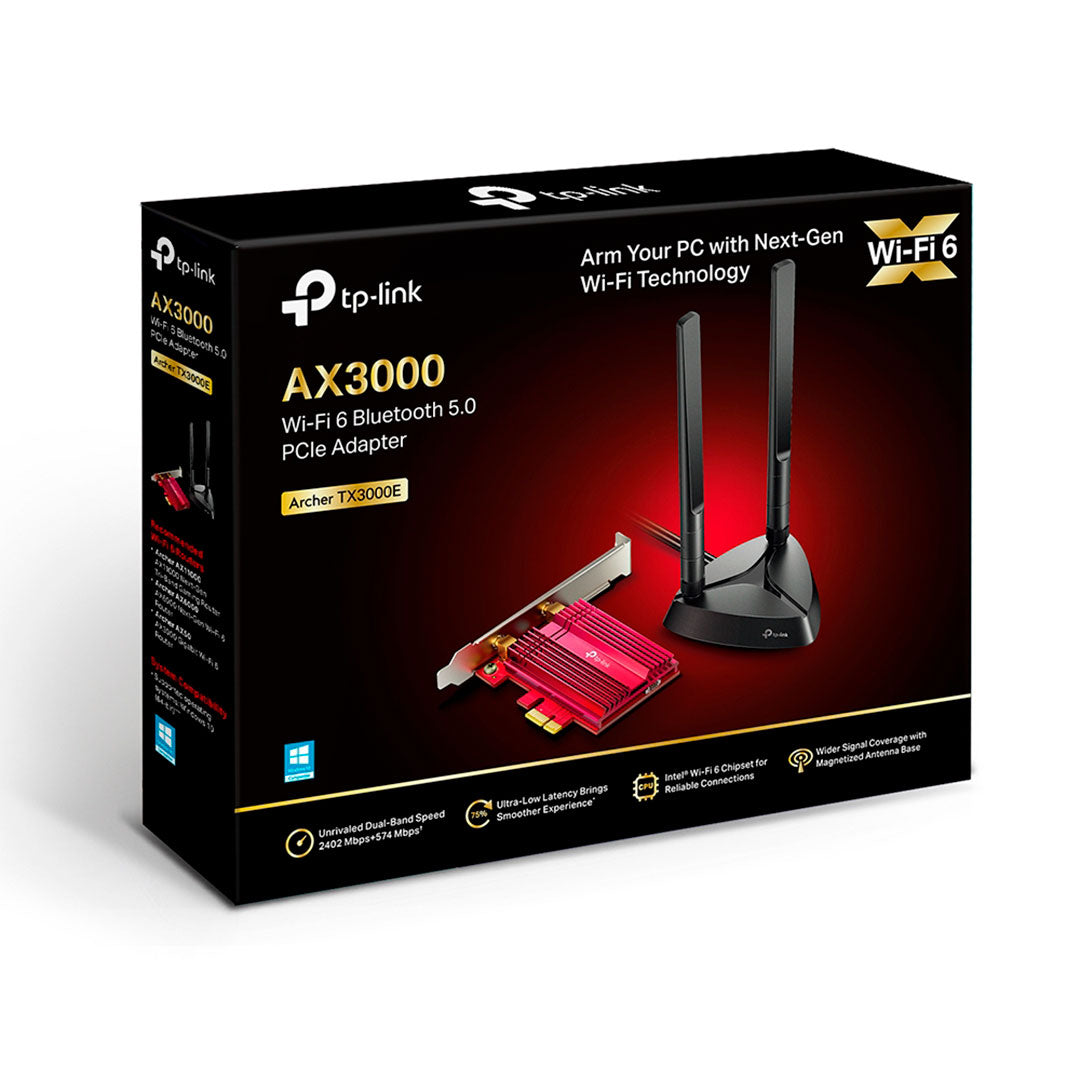 TP-LINK ARCHER TX3000E Adaptador PCle WiFi6 AX3000 + Bluetooth 5.3
