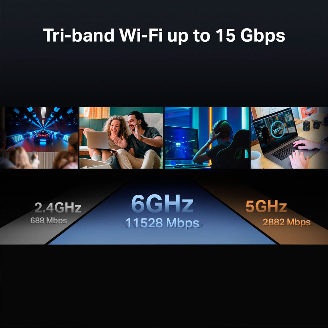 TP-LINK ARCHER BE550 PRO Router WiFi7 BE9700 Triple Banda