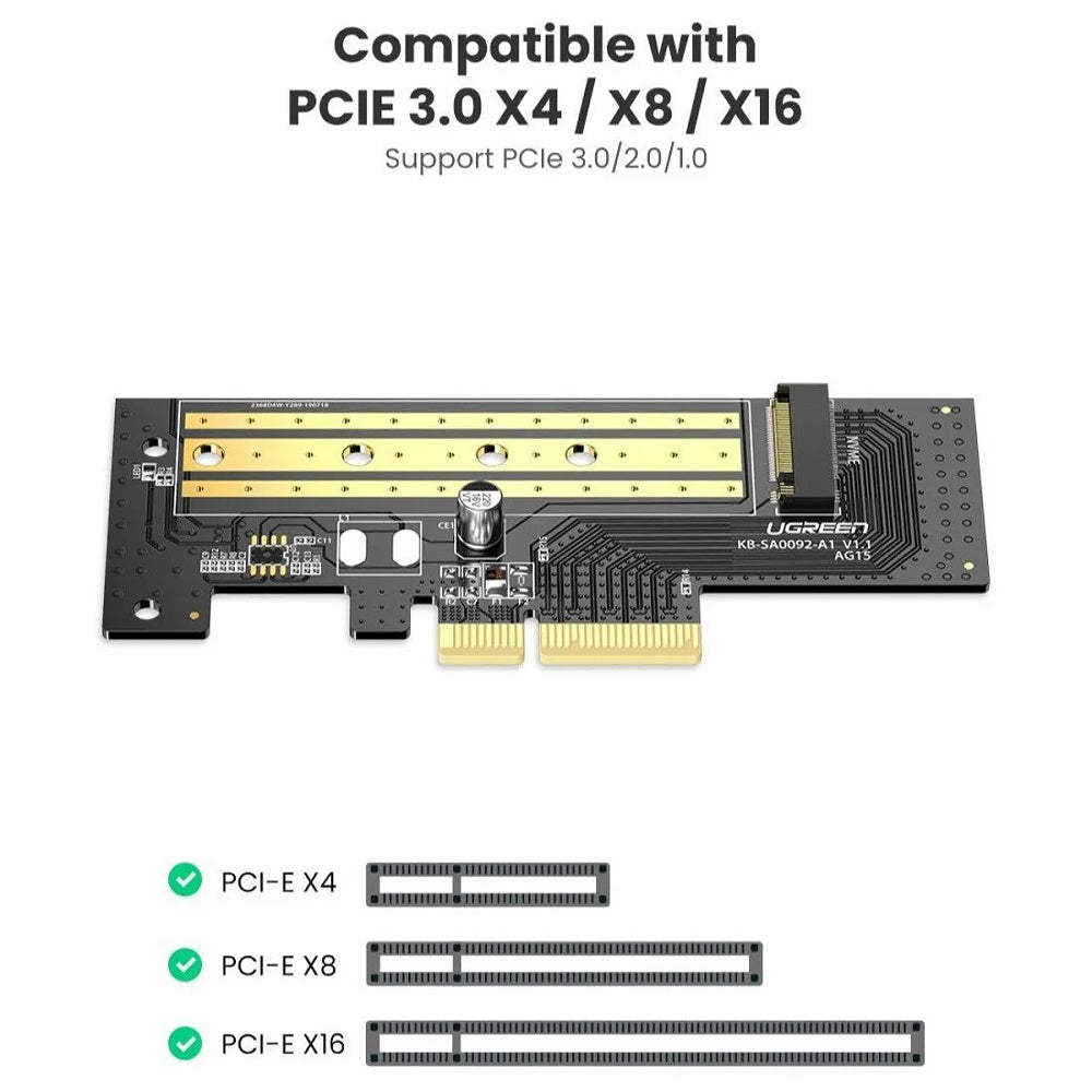 UGREEN CM302 70503 Tarjeta de Expansión M.2 NVME a PCI-E3.0X4