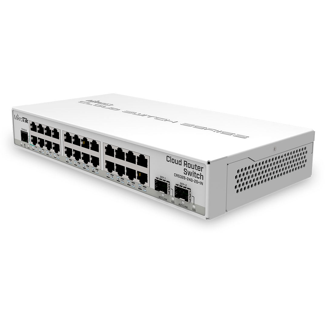 MIKROTIK CRS326-24G-2S+IN Switch 24 Puertos Gigabit 2SFP+