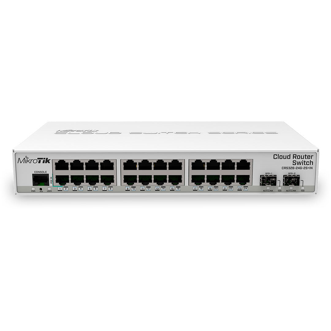 MIKROTIK CRS326-24G-2S+IN Switch 24 Puertos Gigabit 2SFP+
