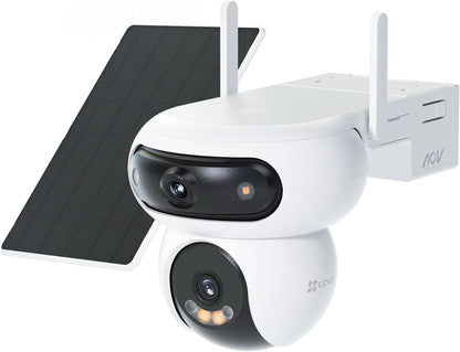 EZVIZ HB90 Dual KIT Cámara de Seguridad WIFI 2K+ 4MP+4MP Con Panel Solar