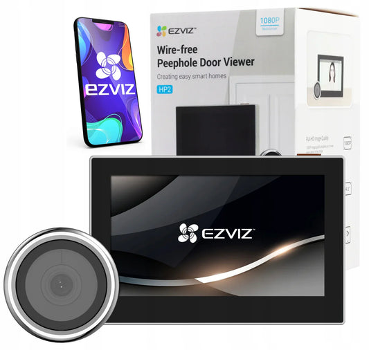 EZVIZ HP2 Mirilla Ojo Mágico de Puerta, Inalámbrica WIFI con Pantalla 4.3"